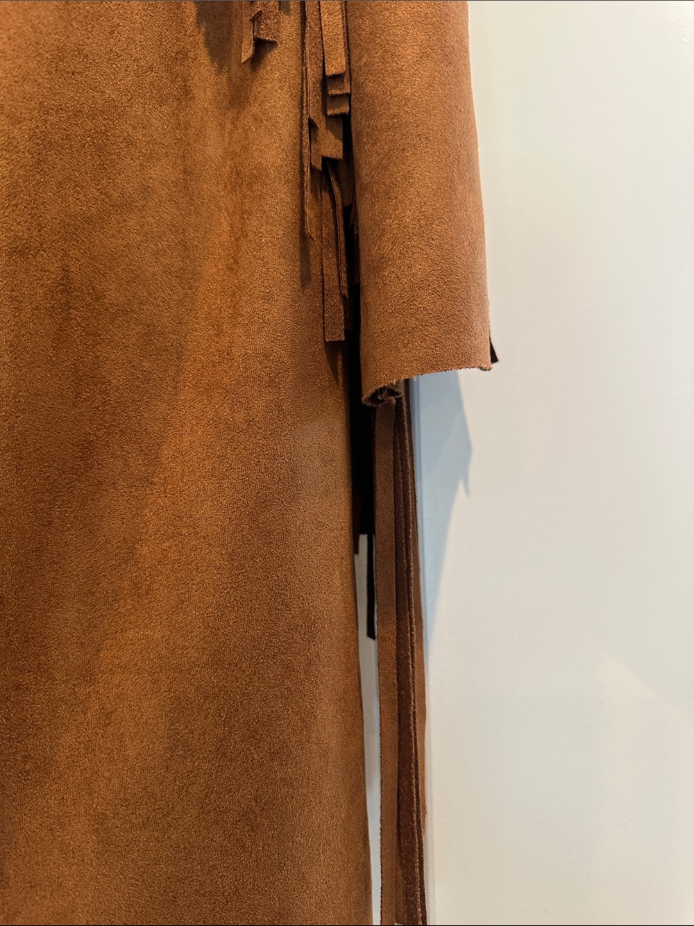 Love Riche Suede-Look Rust Brown Jacket - Picture 3 of 6